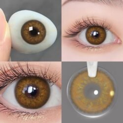 Colour HONEY - Fresh Look hecl Color Blends Contact Lens - Full Set - Color Contact Lens (Replacement Cycle: 12 Month)
