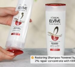 de051d1f295edea8bc6b304b2a8f6819.jpg 2 In 1 L'OREAL Paris Elvive Total Repair 5 LETR Repairing 400ML Shampoo + 360ML Conditioner