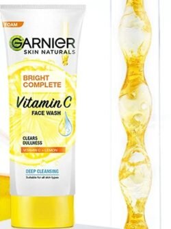 de49af204370efd2fe1188453a549d63.jpg GARNIER (garn) Skin Naturals Bright Complete Vitamin C Face Wash for Brighter and Glowing Skin Daily Cleanser Suitable for all Skin Types 100g
