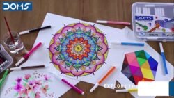 Doms dem4 Aqua 24 Shades Watercolour Sketch Pen Set Colorful Sketching, Doodling & Mandala Art Made in India