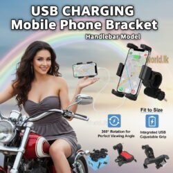 df80a95df2c81d434e0cb7773caf46b2.jpg USB CHARGING Mobile Phone Bracket Handlebar Model Cmpb Most Suitable For UBER, PICK ME User