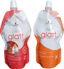 Naturally gl00 very curly or frizzy hair for Professional Use SCHWARZKOPF Strait GLATT No.0 400ml Straightening CREAM 400ml Neutralizing CREAM SCHWARZKOPF GLATT Hair Straightener CREAM