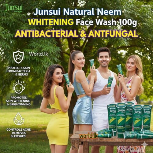 Junsui Natural Neem Face Wash Anti-bacterial & Anti-fungal - Germs Jnfw Deep Cleansing Action Skin Brightening Acne Management 100g
