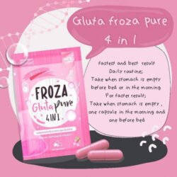 4 in 1 Acne Froza Glutta Pure WHITENING 60 Capsules Reduce Natural Dietary Supplement Product