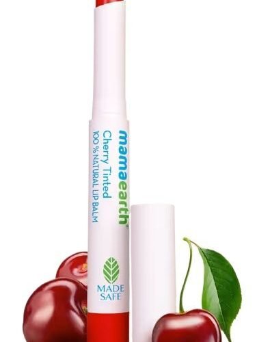 e27f77429f8dc7cf4799f8e3ae4449a0.jpg Mamaearth Nourishing mach Cherry Tinted Natural Lip Balm 12 Hour Moisturizing with Coconut Oil & Cherry 2g