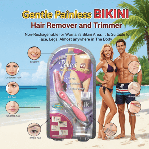 Bikini Hair Remover Trimmer Bht gentle Painless  Non Rechargeable For woman’s bikini area. It is suitable for face, legs, underarms, almost anywhere in the body
