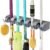 Rack Mop and Broom Holder Wall Housekeeper Wall Mounted Mop Organizer Holder Brush Broom Hanger Garden Tool Garage Organizer