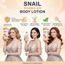 e339c201aed30ab1baa1fd83c42da2fe.jpg Snail Vitamin C Q10 Body Lotion All Skin Types 500ml svql SPF 50 UV Rays Protected Sun Lotion
