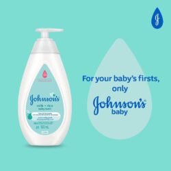 Ph Balanced JOHNSON's BABY Natural Milk + Rice 500 ML Lotion Help Keep Babies Skin Nourished moisturize