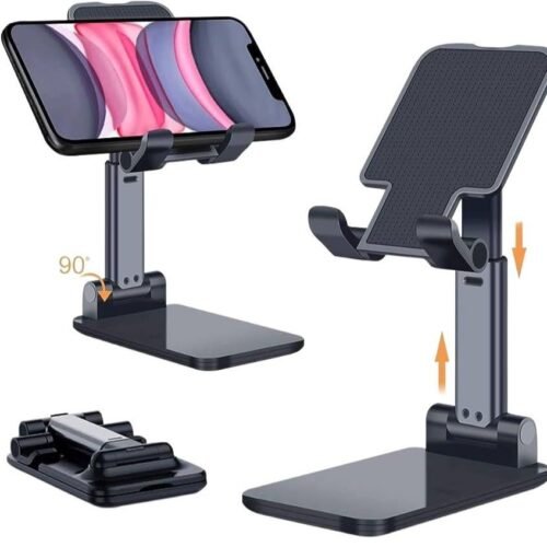 ea6e1d9491470e0bccdd1afda8affb7a.jpg Mobile Desk Phone Mount (mdpm) / Phone Holder / Stand for Telescopic for Smart Tablets Multi-angle Adjustments Cell Foldable Universal Extend Support