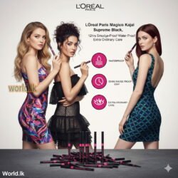 LOREAL PARIS Kajal Magique , Supreme Black, lpk 12hrs Smudge-Proof Water Proof Extra Ordinary Care EYE LINER