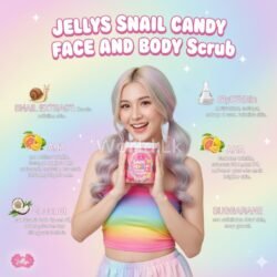 300g FACE AND BODY Jellys Snail Candy SCRUB jscs 16 Balls Dead Skin Cells to Reveal Smooth Healthy Whitte*ening Skin Thailand