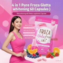 Natural Berries Extracted 4 in 1 Pure Froza Glutta whii-tening 60 Capsules  Gluta with Dietary supplement Capsules