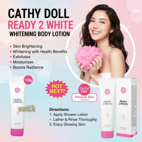 ee1574ddb8165754a5c52338ac6f6831.png Made in Korea CATHY DOLL READY 2 WHITE CR2W Whi-Ttening Body Lotion150g