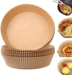 100 PCS Food Grade Air Fryer Non-stick (fgaf ) Disposable Paper Liner  for Frying Baking Cooking Roasting and Microwave