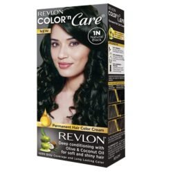 REVLON NATURAL BLACK Permanent rnbc Hair Color CREAM Deep Conditioning with Olive & Coconut Oil for Soft and Shiny Hair