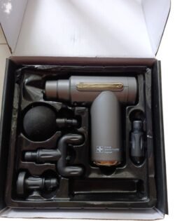 Full Set of Rechargeable Vibration Power Fascial Body FG Massage Gun kit with 4 Massage Heads Facial Massager for Recovery Muscle, Relaxing, Pain Relief