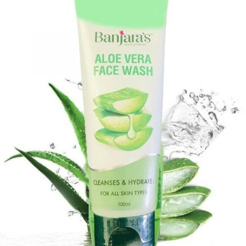 f04f52493a0ce202eae7f5a07b52ec1b.jpg Banjara's olm Aloe Vera Face Wash that Cleanses and Hydrates Your Skin | Suitable for All Skin Types - 100ml