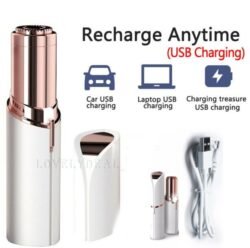 USB Rechargeable Facial Trimmer 18k Gold Plated Frt Finishing Touch Flawlbss or Flawless Hair Remover Machine