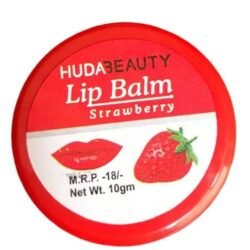 HUDA BEAUTY dryb Strawberry Lip Balm for Soft and Naturally Pink Lips SPF 30 lip Pigmentation for Dark Lips 10gm