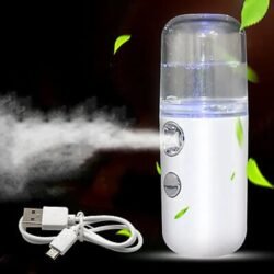 USB Rechargeable 30ml Portable Large Nano Mist Sprayer for Handy Mini Facial Steamer, Atomization Eyelash Extensions Skin Care Steamer, Handy Moisturizing, Cooling DUSB Rechargeable 30ml Portable Large Nano Mist Sprayer for Handy Mini Facial Steamer, vice