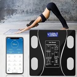 Healthcare Digital Bluetooth Weighing Scale bluc Smart Body BMI Analyzer Wireless Body Composition Scale with App support