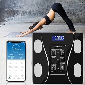 Healthcare Digital Bluetooth Weighing Scale bluc Smart Body BMI Analyzer Wireless Body Composition Scale with App support