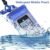 3 Lock Waterproof Mobile Under Water Transparent Bag Swimming, Rain 3 Zip Lock  Sand, Dust Proof Extra Protection Covers  Pouch