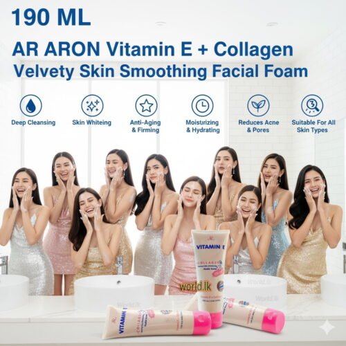 f52d49526022f8ecec3d6f888f8a7137.jpg 190 ML AR ARON Vitamin E + Collagen Velvety Skin Smoothing Facial Foam Cleanser (Arec)
