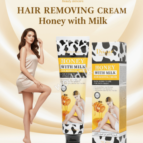 Disaar Beauty HAIR REMOVING Cream dbhr Honey with Milk Easy to use face & body legs depilating Moisturizing100ml