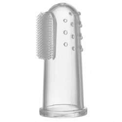 BABY Finger Toothbrush with Case (bftb) Soft Transparent Silicon BABY Finger Brush, For Tooth Cleaning