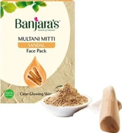 f9f3c9081b151138eedf45d7a25be24b.jpg Banjara's san0 Multani Mitti + Sandal Face Pack Powder 100g