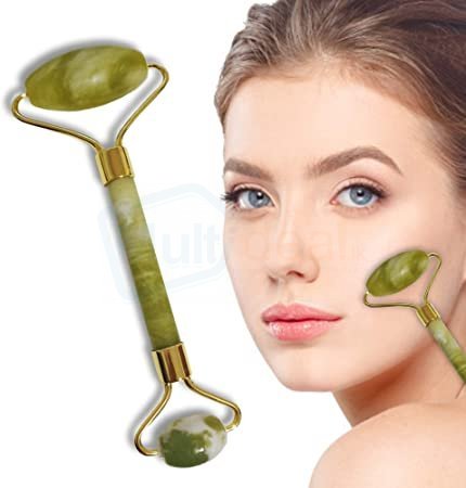 fbe566323c62d7de667d5882880d21b2.jpg NATURAL REAL STONE Guasha Facial Jade ngfJ Roller Face and body Massage Tool