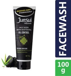 JUNSUI CHARCOAL Natural Activated Carbon jcfw 100g Face Wash with Oil Control for Removes Black Heads