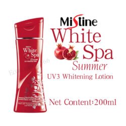 MISTINE Pomegranate WHITE SPA Sunblock Summer UV3 WHITENING Body Lotion Mwsl 200 ML Made In THAILAND