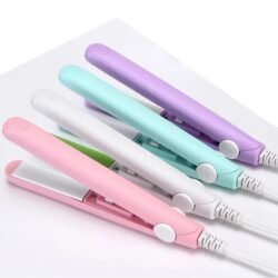 Make Time Mini (mhis) Hair Straightener Iron Mini Hair Straightener Brush Flat Iron Multicolor