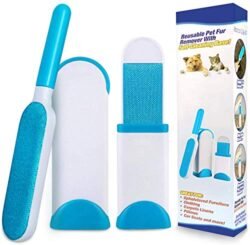 ff9e662f5e5682bfbc6f0428e683a943.jpg Double Sided (prrc) Reusable Pet Fur Remover with Self-Cleaning Base Clothes Fur Remover Blue